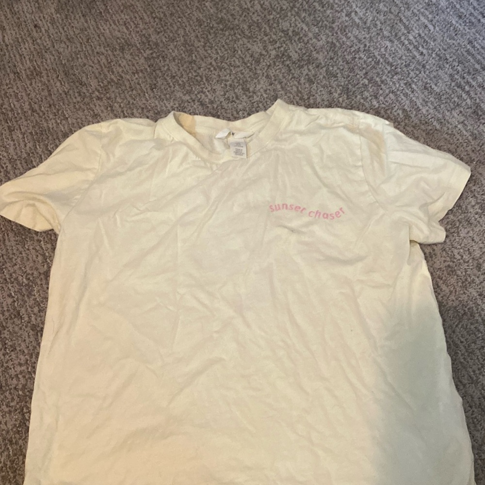 yellow sunset chaser tee